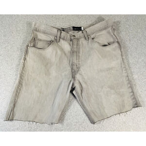 Levi’s SilverTab Straight Cut Off Denim Shorts Tan 36 Vintage Streetwear